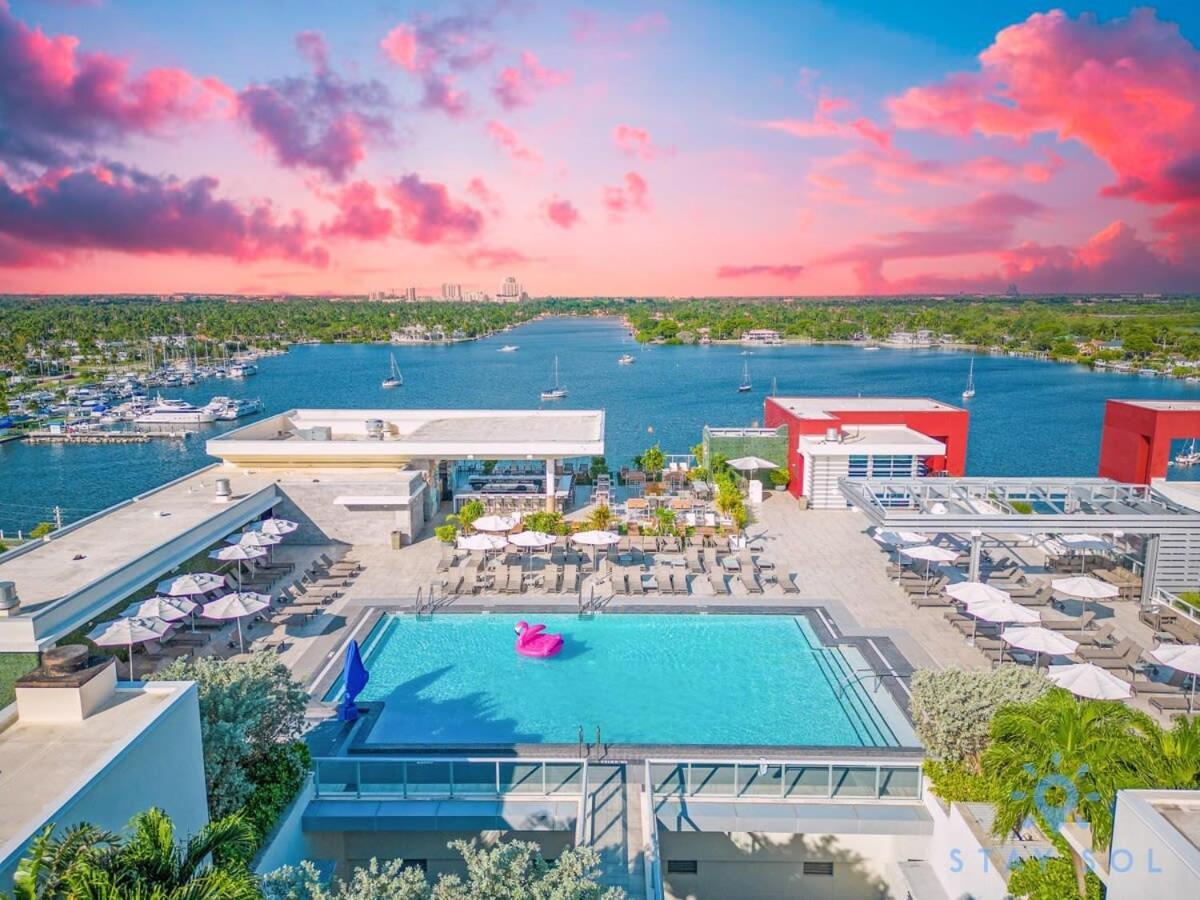 Rooftop Pool & Hot Tub - Gym - Hollywood Beach Extérieur photo