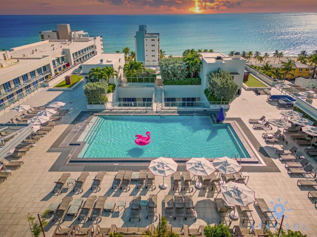 Rooftop Pool & Hot Tub - Gym - Hollywood Beach Extérieur photo