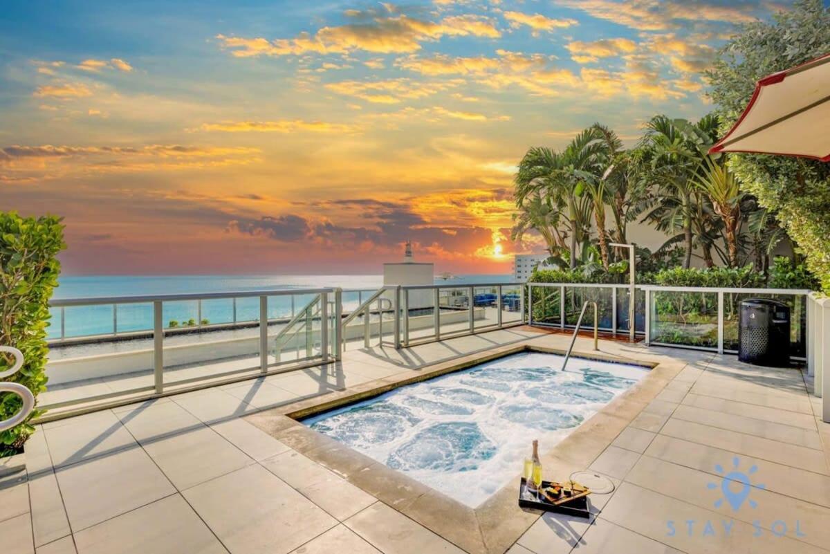 Rooftop Pool & Hot Tub - Gym - Hollywood Beach Extérieur photo