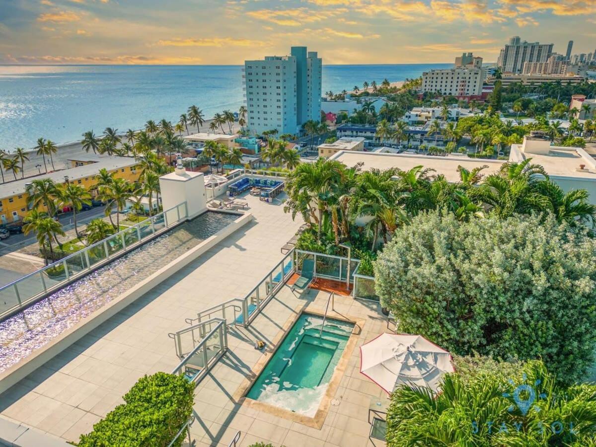 Rooftop Pool & Hot Tub - Gym - Hollywood Beach Extérieur photo